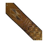 KVR Polyester Silk Brocade Jacquard Craft Trim Sewing Embroidery Decoration Ribbon Lace Garment Dress Skirt Wedding Party (639-1.50 inch Wide, 6 Yard in roll)