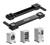 KVRG Appliance Rollers Heavy Duty,Newest Extendable Appliance Sliders,Liftable Washing Machine Base,Easily Move Washer and Dryer Machines,Refrigerators,Furniture-Black