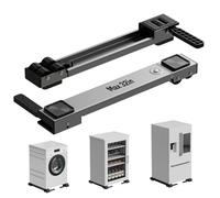 KVRG Appliance Rollers Heavy Duty,Newest Extendable Appliance Sliders,Liftable Washing Machine Base,Easily Move Washer and Dryer Machines,Refrigerators,Furniture-Grey