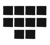 KVSERT 10Pcs 25X25X5CM Sound Insulation Foam Egg Studio Acoustic Foam Sound Insulation Treatment Egg Wedge