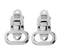 KVSERT 2pcs 108X81mm Diamond Non- 316 Stainless Steel Folding Mast Step Boat Yacht Car RV Transom Step Fold Out Step