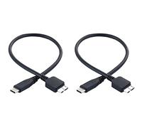 KVSERT 2X Hard Drive Cable,USB 3.1 Type-C Male to USB 3.0 -B Male Data Cable for Phone