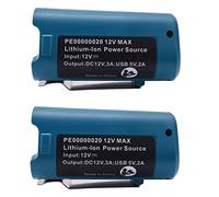 KVSERT 2X USB Source for Pe00000020 Heated Jackets Charger Adapter Converter 10.8V/12V Lithium- Bl1013 Bl1014