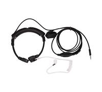 KVSERT 3.5mm Adjustable Throat Mic Earphone Microphone Covert Acoustic Tube Earpiece Headset With Finger PTT for Mobile Phone