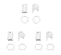 KVSERT 3X Plastic Shell Screw Type E14 Bulb Light Lamp Holder Socket AC 250V 2A