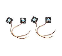 KVSERT 4 Pcs 3 Pin 40mm PC Computer Cooling Fan DC 12V Black