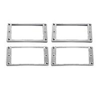 KVSERT 4Pcs Humbucker Pickup Ring Metal Curved Bottom for LP Parts