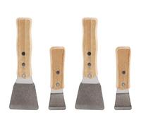 KVSERT 4Pcs Stainless Steel Industrial Big Spatula Scoop Stretch Ceiling Film Shovel Accessories for Welding Harpoon