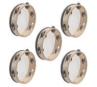 KVSERT 5X 7 Inch Musical Tambourine Tamborine Drum Round Percussion Gift for KTV Party