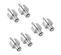 KVSERT 6Pcs 304 Stainless Steel Carbonation Cap 5/16 Inch Barb, Ball Lock Type, Fit Drink PET Bottles, Homebrew Kegging