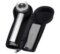 KVSERT Handheld 45X Folding Linen Tester Metal Magnifiers Cloth Thread Counter Magnifier Magnifying Glass with Light Calibration