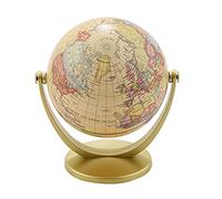 KVSERT Retro Rotating World Globe Earth Antique Home Office Desktop Decor Geography Educational Learning Map School Supplies