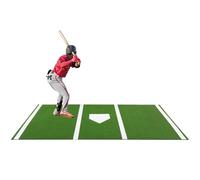 KVTUYC Baseball Batting Mat, Portable Baseball Softball Training Mat, Turf Pad for Indoor Outdoor, Perfect for Friends Teenagers and Hardball Enthusiasts to Improve Hitting Skills(Green,150x300)