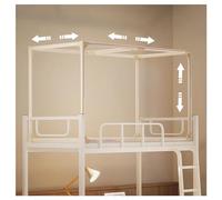 KVTUYC Bed Canopy Frame Retractable, Universal Mosquito Net Bracket, Bunk Bed Tent Canopy Full Size Steel Top for Student Dormitory School, Telescopic Beds Frame Post Curtain Canopy