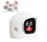 KVTUYC Smart Car Emotional Expression Robot, Magnetic Car Center Console Ornament, Display Intelligent Perception, with 90 Plus Expressions, for Modern Vehicle Interior Customization(White)