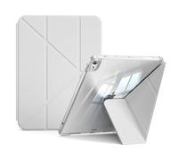 KVTVOU Case for iPad 11th Generation (A16) 2025, for iPad 10th Generation 10.9 inch 2022, Designer Cover Multi-Angle Use, 3-fold + Y-fold + Detachable, Clear Hard Back, Auto Sleep/Wake, Gray
