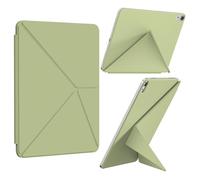 KVTVOU Case for iPad (A16) 11th/10th Generation (2025/2022, 11/10.9 Inch), Detachable Magnetic Attachment, Multiple Folding Stand, Slim Rebound Protection Cover, Auto Sleep/Wake, Sage Green