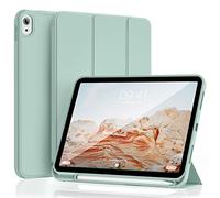 KVTVOU Case for iPad A16 11th Generation 2025 / iPad 10th Generation 2022 10.9 Inch, Trifold Stand, Protective Soft TPU Back, Classic Slim Cover with Pencil Holder, Auto Wake/Sleep, Tender Green