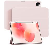KVTVOU Case for New iPad Air 13 Inch (M3/M2-2025/2024) with Pencil Holder, iPad Pro 12.9 Inch 6th/5th Generation (2022/2021), Slim Stand with Auto Wake/Sleep, Essential Work and Travel, Pink