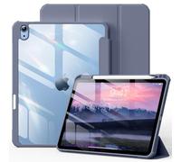 KVTVOU Clear Case for iPad A16 11th Generation 2025 / iPad 10th Generation 2022 10.9 Inch, Clear Hard PC Back, TPU Anti-drop Corners, Slim Shockproof Cover, Auto Wake/Sleep, Purple