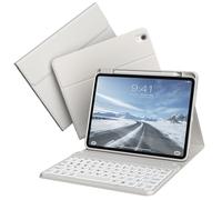 KVTVOU for iPad (A16) 11th/10th Generation Case with Keyboard (11/10.9 Inch, 2025/2022) - 7 Colors Backlit Wireless Magnetic Detachable Folio Keyboard, Flip Cover with Pencil Holder, Gray