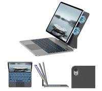 KVTVOU Magic Keyboard Case for iPad Pro 13 Inch 2025 M5/2024 M4, Black | Folio Keyboard Case with Multi-Touch Trackpad for iPad Pro 13 8/7th Gen, Floating Stand, Ultra-Lightweight, Backlit Keyboard