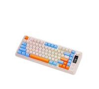 KVtyBBdxW Wireless Keyboard 2.4G Connect 80 Percent Layout Rotate Volume Knob M75 RGB Li Compatible With Spanish Arabic Korean Layout(Blue Barry)