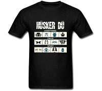 KVXSQLH BlessVanish Men's Husker Du Everything Falls Apart T Shirt S Black(Medium)