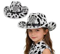 Kvysinly Fedora Hats Shamrock Cowboy Top Hat St Patrick Irish Party Accessory for Halloween Cosplay Black White Claw One Size