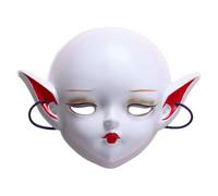 Kvysinly Full Face Demon Rabbit Mask Japanese Anime Cosplay Animal Head Halloween Costume Accessory Party Props Elf A 1 One Size