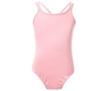 Kvysinly Girls' Team Basic Camisole Leotard Adjustable Straps Gymnastics Leotards Crisscross Back Dancewear Pink 12-14 Years