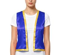 Kvysinly Toad Costume Waistcoat Vest Top for Women Men | Game Character,Photo Shoot,Arabian Prince Princess Cosplay Costume,Arabian Prince Costume,Unisex Halloween Cosplay Vest,Rave