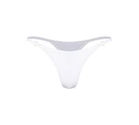Kvysinly Women's Shiny Metallic Mini Thongs Adjustable High Waist T-back Underwear G-strings White S