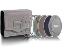 KW Revolution Professional ND Kit Magnetic Shockproof Tempered Optical Glass w Color Coded Rings inc CPL ND8 ND64 ND1000 Filter Lens Cap & Case (86mm)