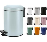 KW Soft Shade Small Round Pedal Bin (Opal, 3 Ltr)