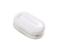 KW - triO 3 - Hole Paper Punch, Handheld Mini Loose Leaf Hole Puncher with 5.5mm Aperture, 5 - Sheet Capacity for Notebook Planner Diary Scrapbook Greeting Card DIY Office Home Sch (White)