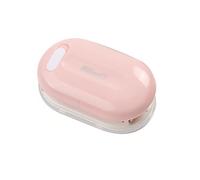 KW - triO 3 - Hole Paper Punch, Handheld Mini Loose Leaf Hole Puncher with 5.5mm Aperture, 5 - Sheet Capacity for Notebook Planner Diary Scrapbook Greeting Card DIY Office Home Sch (Pink)