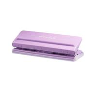 KW-trio Adjustable 6-Hole Desktop Punch Puncher for A4 A5 A6 B7 Dairy Planner Organizer Six Ring Binder with 6 Sheet Capacity