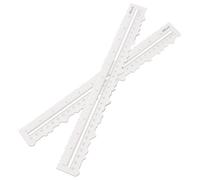 KW - Trio Metal Paper Tearing Ruler, 30cm Craft Ruler with Dual Deckle Edges for Irregular Tearing, Measuring and Drawing, Steel Decorative Ruler for Scrapbooking DIY School Office