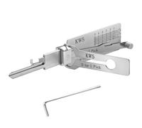 KW5 Pro Lock Picking Kit, 2-in-1 Lock Picking and Decoder Tools,Stainless Steel Locksmith Tools, Enabling Single-Tool Decoding and Unlocking, Beginner Lock Picking Kit for Beginners.