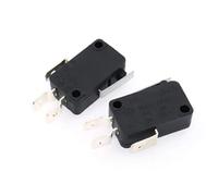 KW8-11 Switch 16A 250VAC SPDT Momentary Travel Limit Switch 1NO1NC Lever Roller AC/DC 125V 250V(Black)