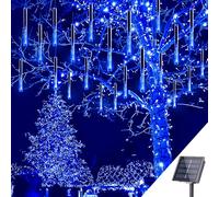 Kwaiffeo Solar Lights Outdoor, 16 Tubes(Equivalent to 2 Sets of 8-Tube) Meteor Shower Light for Garden Yard Tree Outdoor Bushes Decorations