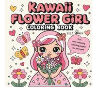 KWAII FLOWER GIRL COLORING BOOK
