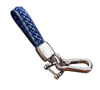 Kwak's Car Keychain Key Ring Universal Key Chain for Audi BMW Benz Honda Toyota Cadillac Lexus Mazda Nissan Leather Key Chain Hang on Home Key Car Key Simple Style(blue)