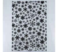 Kwan Crafts A4 Size Christmas Snowflake Plastic Embossing Folders for Card Making Scrapbooking and Other Paper Crafts 29.7x21cm