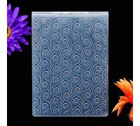 Kwan Crafts Twisted Pattern Background Plastic Embossing Folders for Card Making Scrapbooking and Other Paper Crafts 3050935