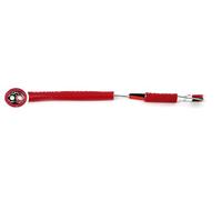KWANGIL 18AWG 2core Shielded Solid 100% Copper (UL) Fire Alarm Cable Wire (FPL) - Sol BC, PVC Ins, AL-Mylar+Drain, PVC JKT, CM for Fire Alarm Monitor/Detection Circuits (Red 100FT)