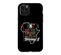 Kwanzaa Blessings Africa Map Kinara and Adinkra Art Symbols Case for iPhone 11 Pro