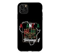 Kwanzaa Blessings Africa Map Kinara and Adinkra Art Symbols Case for iPhone 11 Pro Max
