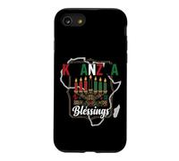 Kwanzaa Blessings Africa Map Kinara and Adinkra Art Symbols Case for iPhone SE (2020) / 7/8